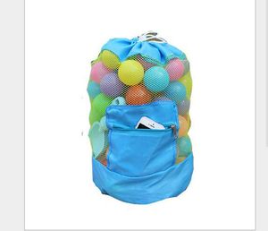 3 pièces sacs de rangement sacs en maille sable loin Collection jouet sac de rangement pour coquille de mer enfants enfants fourre-tout organisateur 3 couleurs