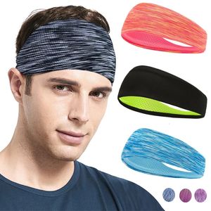 3 pièces bandeau pour hommes femmes élastiques Sport bandeaux bandeau Yoga bandeaux chapeaux bandeau Sport entraînement cheveux accessoires 240104