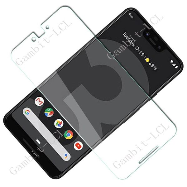 3 piezas de vidrio templado para Google Pixel 7a 6a 2 3 4 5 6 7 Pro 5A 5G 4A 4G 3A XL Pixel7 Pixel6 Pixel5 Película de portada protector de pantalla