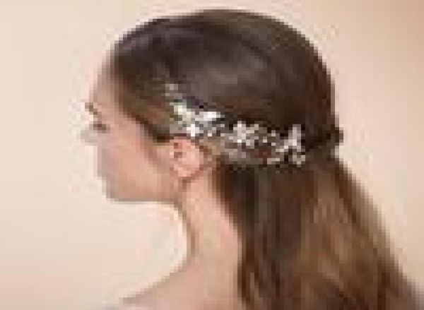 3pcs diadèmes épingles à cheveux accessoires de cheveux de mariée petite feuille épingles à cheveux de mariage en forme de U pin up pour les mariées de mariage diadèmes de filles pour we6810420