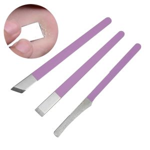 3PCS OUCHERIEUR DE L'OFFAIRATION OUTILS DE MANICURE PIED ENGROWN CUTICLE Pédicure couteau Set Dead Skin Remover fichiers Foot Care Pédicure Tool