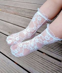 3pcs tube bébé princesse maille été mode dentelle genou chaussettes hautes