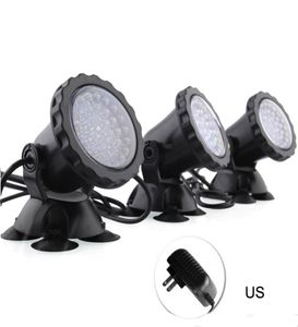 3 pcs sous-marins Lumières étanches étanches à projecteurs submersibles avec 36 bulbes de couleur changeant la lumière pour aquarium jardin7073794