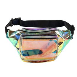 3 -stcs taille zakken PVC transparante laser grote capaciteit waterdichte proteerbare sport fanny packs