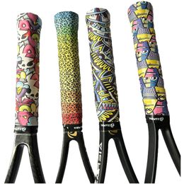 3PCS ZARSIA 2023 Afdrukken Kleurrijke Sticky Tennisracket Overgrips Badminton Zweetband Tenis Raquete Padel Grips 240223