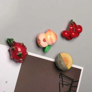 3pcsFridge Magnets 3D Simulatie Fruit Koelkast Pasta Diy Simulatie Voedselhars Koelkast Magneten koelkast Decoratiepasta Bericht