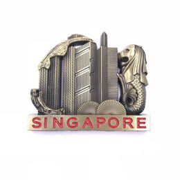 3pcsfridge Magnets Singapore Toerisme landschap koelkast magneet fles opener metalen koelkast sticker souvenir cadeauboneten voor koelkast