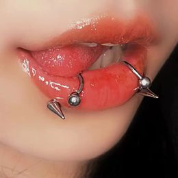 3PCSLOT 361L ACIER LIP RING HARESHOE LABRET PIRCING PUNK PIRE DE NOUR LETUSEUR DE NOUR