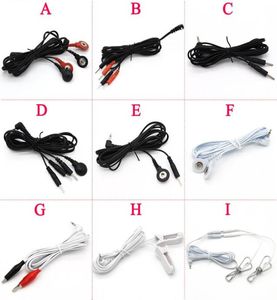 3pcslot 9 tipos de cable Cable DC25 TENS UNIDAD LINE CLAMP ELECTRO ELECTRO CABLE CABLE DIY ACCESORIOS DE ELECTRO SEXO9247719