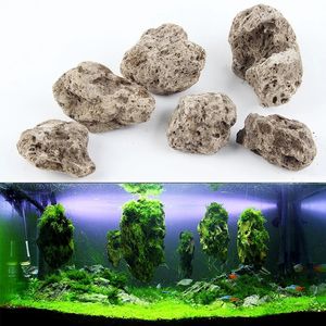 3PCSlot Avatar zwevende echte rotsen Aquarium Water Plant Fish Tank Aquatic Landscape Mos Accessoires 240321