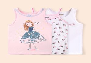 3pcslot Baby Girls Tanks Tops Chaleco sólido para niños Ropa interior para niños de playa 100 Cottongirl Camisetas sin mangas VE004 T2004139347613