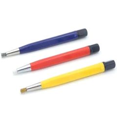 3pcslot cepillo bolígrafos fibra de vidrio de acero lateral pegatina forma de bolígrafo piezas de reloj y óxido herramienta de eliminación de limpieza 8630059