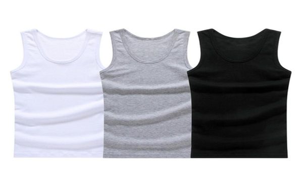 3 piezas de ropa interior de algodón para hombre, camiseta sin mangas, chaleco muscular sólido, camisetas interiores con cuello redondo, ropa de gimnasia, camiseta men039s, chaleco masculino 23798512