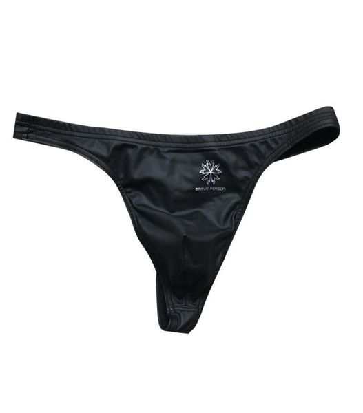 3pcsLot Calzoncillos de cuero Tanga para hombre Traje de baño Boxeadores Troncos Pantalones cortos de natación Sexy Bikini gay Traje de baño Persona valiente Ropa interior Tanga B11536431