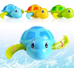 3pcslot Zwemmen Tortoise Baby speelgoed Plastic Dieren Up speelgoed Zwembad Fun speelgoed voor kinderen Turtle Chain Clockwork Classic Toy1961312