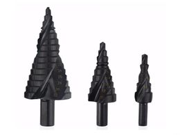 3PCSSET 432 mm Bit de forage SET HSS COBALT STEP BIT DE PROCHE AZOGE À haute vitesse en acier Spiral Triangle Triangle de trous de trous 5194697