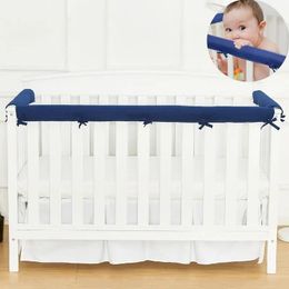 3pcSset Baby Crib Rail Cover Machine Washable Anti Collision Bed Bern Protecteurs Guard-RECARDER POUR GARPS Girls Babies Supplies 231227