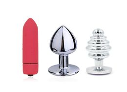 3PCSset Femme Masturator Femmes Plug Plug Massage Erotic Sex Toys Threa