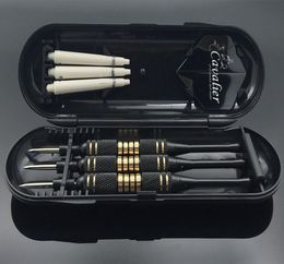 3PCSSET PLOTS PLOFICIERS BOX BOX 24G 25G Black Golden Color Step Tip Darts with Brass Darts Shafts5500791