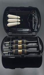 3PCSSET PLOTS PLOFICIERS BOX BOX 24G 25G Black Golden Color Step Tip Darts avec fléres en laiton Arbres4889673