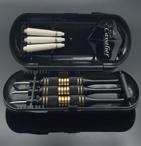 3PCSSET PLOTS PLOCERTS BOX BOX 24G 25G Black Golden Color Step Tip Darts avec fléres en laiton Arabins9017260