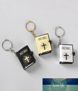 3pcsset religieux chrétien jésus porte-clés Mini délicat saint Bible livre porte-clés décoration porte-clés pour hommes femmes porte-clés 7906375