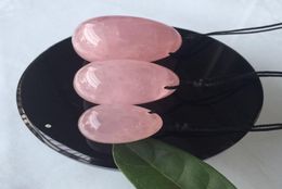 3pcSet Rose Quartz Crystal Oeufs Corde Yoni Heury Oeufs Massage Tool Pelvic Kegel Exercice Vaginant Boule de resserrement pour la santé Car7340984