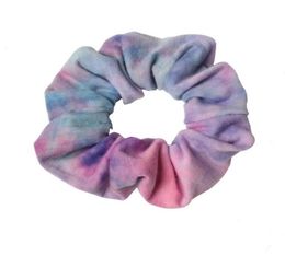 3pcsset Tie Dyed Scrunchie set Accessoires de cheveux pour femmes filles bandeaux élastiques en caoutchouc cheveux cravate corde anneau queue de cheval Hold7717077