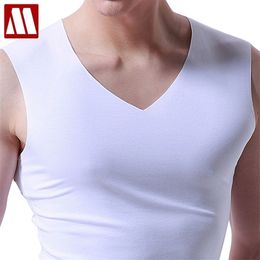 3 piezas / lote Camiseta sin mangas sin mangas Camiseta sin mangas Hombres Camisas de fitness para hombre Culturismo Entrenamiento Chaleco Factory Outlet V Cuello 210319