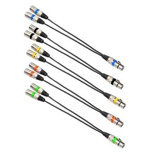 3PIN XLR Jack hembra a doble 2 Masculino Splitter Y Splitter de 30 cm Cable de cable de cable para amplificador Amplificador de auriculares Amplificador Y adaptador para amplificador Y Adaptador