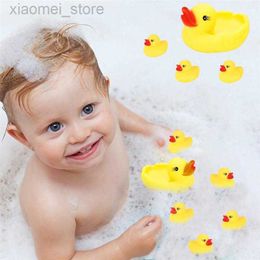 3PSCBATH TOETSEN 10PCS MINI kleine gele eenden bad speelgoed baby kinderen bad eenden water douche educatief speelgoed genaamd duck