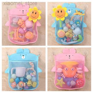 3PSCBath Toys Baby Netting Bag Durable PVC and Polyester Cartoon Animal Basket for Bath Toys 4 Couleurs 1 Pièce