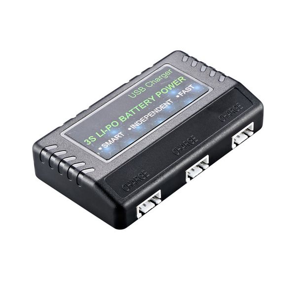 Chargeur d'équilibreur de batterie au Lithium 3S 11.1V, 3 ports Li-ion li-po, charge intelligente, indicateur LED DC 5V 2A-5A pour hélicoptère RC