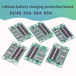 3S/4S 40A 60A Li-ion Battery Battery Protection Carger Protection 18650 BMS para motor de perforación 11.1V 12.6V/14.8V 16.8V Mejora/balance