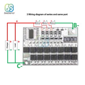 3S/4S/5S BMS 3,2 V 100A Li-ion Lmo placa de circuito de protección de batería de litio ternaria carga de equilibrio de polímero de litio