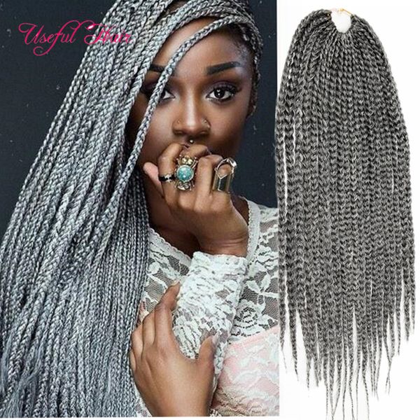 3s boîte tresses crochet tresses cheveux 100gpéruvien SYNTHÉTIQUE extensions de cheveux ombre tressage cheveux pour les femmes US, UK, EU havana twist marley tresses