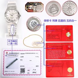 3S Motre be luxe montre de luxe femmes montres 27mm 1376 mouvement à quartz acier or 18 carats Relojes verre saphir avec le certificat de l'organisation de test China GTC 01