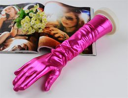 Gants de Cosplay en fil métallique brillant, 3 pièces/paquet, fournitures de fête, longueur 35cm, pour femmes, Halloween, dîner Sexy, spectacle, gants de mariage