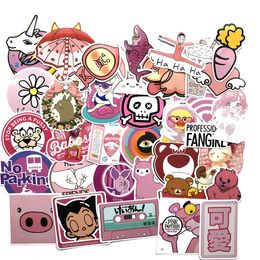 3Sets 150 stcs Pink Girly Sticker Suitcase Computer Skateboard PVC -sticker