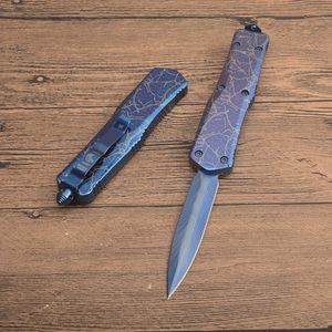 3 estilos MT Combat Camo A07 Cuchillo automático 440 Hoja Patrón láser Zinc Mango de aleación de aluminio EDC Navajas de bolsillo Cuchillos de regalo automático