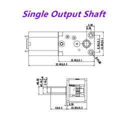 3V / 6V / 12V 90 degrés 1812 N20 Moror de vitesse Moror réducteur High Corque Motore DC MOTOR MOTEUR ELECTRIC