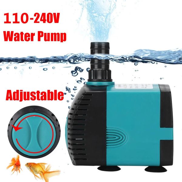 3W 6W 10W 25W 35W 60W Ultra-Quiet Submersible Fountain Fountain Pompe Fish Pond Pond Aquarium Pump Pump Tank Fountain 110V-240V 240424