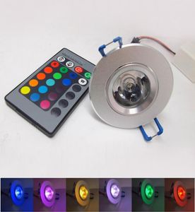 3W 85265V RGB plafond downlight plafondlamp wandlampen verzonken lamp spotlight externe bediening RGB LED -lampen KTV DJ Party LED 1014334