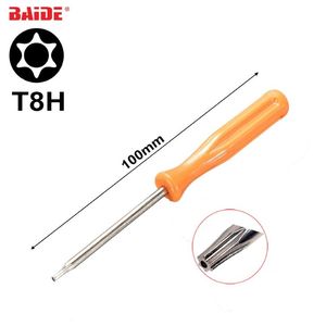 3x100mm 45 # Tournevis orange en acier T8 avec trou Phillips Flathead T3 T4 T5 T6 T6H T7 T8H pour Xbox360 Shaver T10H 2 0y 3 0y Vis202L