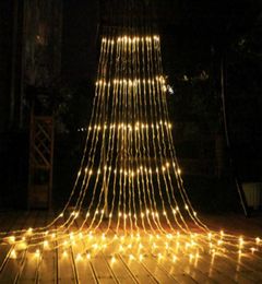 3x2M3x3M6x3M Waterval Meteorendouche Gordijn Ijspegel LED Lichtslinger Kerst Bruiloft guirlande fee Decoratie verlichting2237183