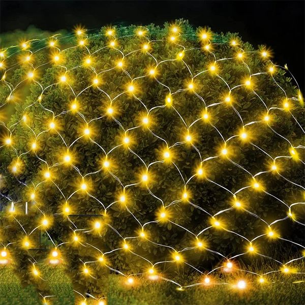 3x345x15m LED MESH NET LUCHOS NETOS NETOS LEACHES DE NETA LED ENVOLUNCIÓN LEACHES DE CARRACIÓN DEL ÁRBOO