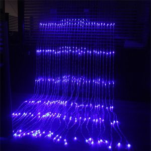 3x3M 6x3M LED étanche cascade glaçon rideau chaîne lumières fête vacances lumière de noël pour mariage jardin décoration 213F