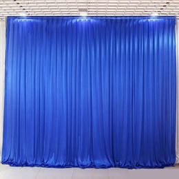 3x3M Witte Pure Zijde Bruiloft Achtergrond Drape Panelen Hangende Gordijnen Evenementen Party Stage Achtergrond Decor Accessoires