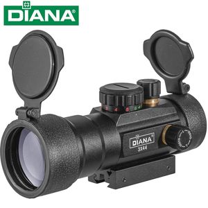 3x44 Diana rouge vert point portée de visée optique tactique lunette de visée ajustement 11/20mm Rail fusil portées chasse