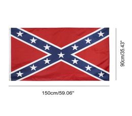 Drapeau confédéré américain personnalisé 3x5 150x90cm, Support en Polyester imprimé numérique pour l'extérieur et l'intérieur, goutte 7506261